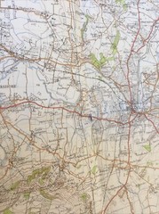 1946 Ordnance Survey One Inch Popular Edition Map 144 Cheltenham And Evesham