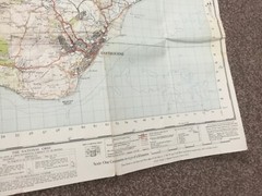 OS map Eastbourne Sheet 183 New Popular Edition One-inch 1946