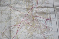 Ordnance Survey Landranger Map – Derby & Burton upon Trent – Sheet 128 – 1985