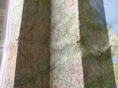 1970s Old Vintage Bartholomew’s Half-inch Contoured Map Sheet 37 Galloway