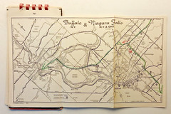AAA Triptik Vintage Map Book 1960 Washington DC – Hagerstown Md