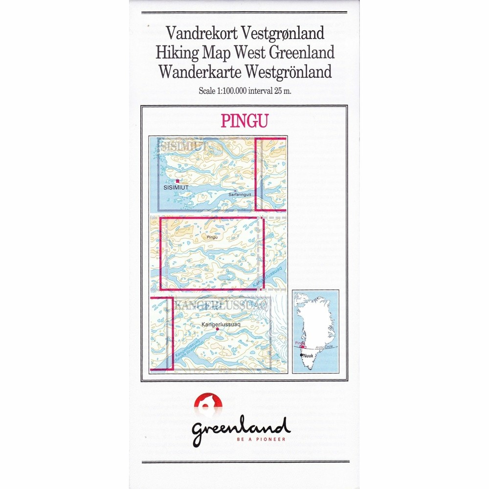 Pingu: West Greenland Hiking Map No. 09 (1:100 000)