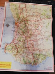 Vintage 1950s Caltex Road Map of Western Australia – Excellent condition