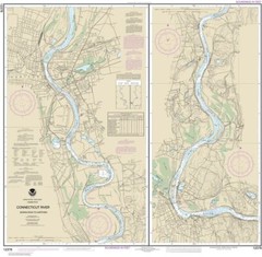 Connecticut River Bodkin Rock to Hartford | Waterproof NOAA Chart 12378
