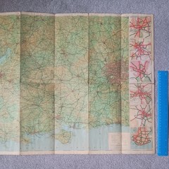 Vintage Shell BP Road Map Sheet No 2 South and West England – (BOX-D)