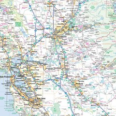 Rand McNally Easy to Read: California State Map 36″ X 45″, Multicolor