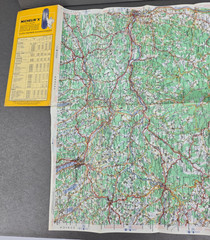 Michelin Map, No 205, ALLEMAGNE – GERMANY 1963 1:200 000