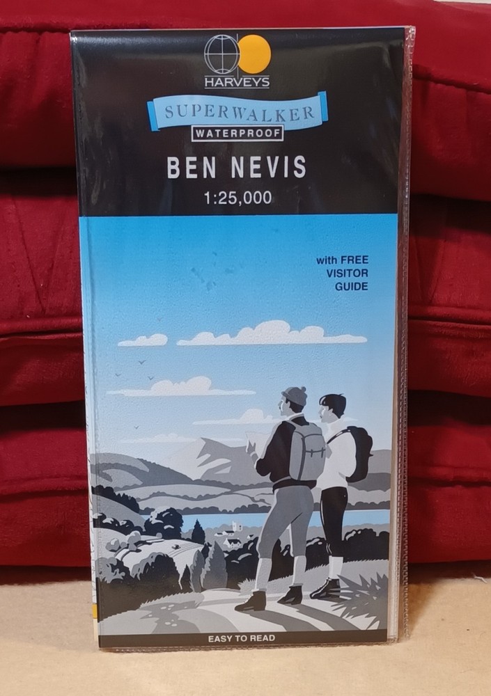Ben Nevis: 1:25000 Superwalker with Visitor Guide, Harveys Map