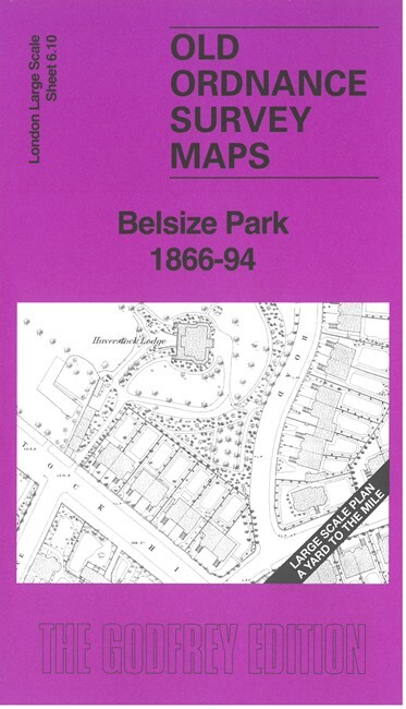 Belsize Park 1866-94 London Large Scale Sheet 6.10 by Pamela Taylor