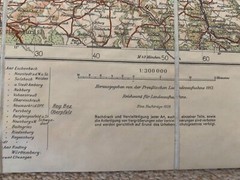 Sifton, Praed & Co. Map of Nurnberg. 1929 reprint of 1913. Fabric.