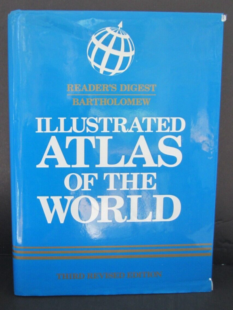 Illustrated Atlas of the World (World Atlas) by Reader’s Digest hardback book