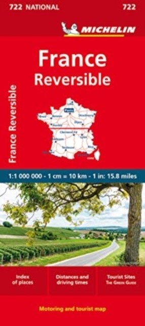 France – reversible – Michelin National Map 722 by Michelin (Sheet map, folded)