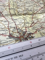 Bartholomew Map Vale Of Severn Worcester Vintage 70s 1971 Paper ½” Free Post UK