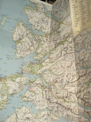 Vintage Official Tourist Map Of Skye And Lochlash