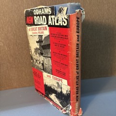 Odhams New Road Atlas of Great Britain and Europe, 1963, Odor free