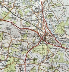 Ordnance Survey One-Inch Map 160 LONDON N W New Popular 6th Edition 1945