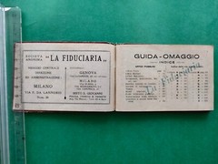 GUIDA DI GENOVA, ANNI 20 PUBBLICITA’ DELLA FIDUCIARIA