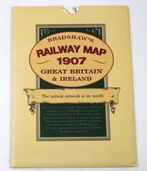 Bradshaws Railway Map 1907 Great Britain & Ireland Transport Trains Rail Network