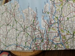London A-Z Map lot x2 100 & 35 mile tourist Geography travel vacation research