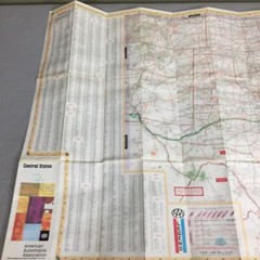 Vintage 1979 AAA Central States Travel Road Map