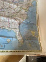 National Geographic Portrait USA Map Magazine 1976 The United States