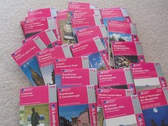 OS Ordnance Survey Landranger Maps – England – various 2002-2014 editions – vgc