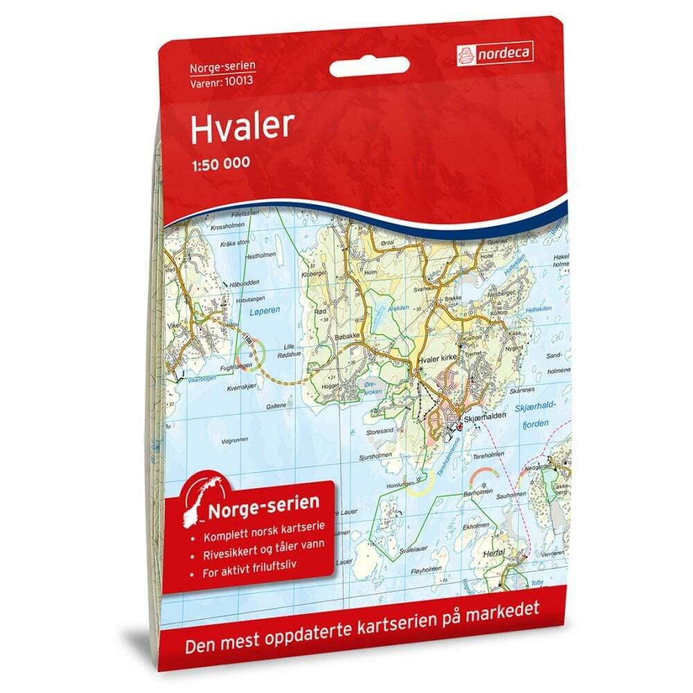 Hvaler – Nordeca 1:50k Norway Walking Hiking Map 10013
