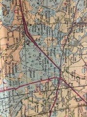NEW FOREST – Cloth ORDNANCE SURVEY TOURIST MAP 1966 Poole Totland Southampton