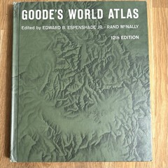 Vintage Goode’s World Atlas Rand McNally 12th Edition Third Printing 1965 USA