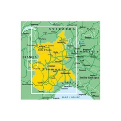 Italy 01: Piemonte & Valle D Aosta Regional Map, Index, tourist info