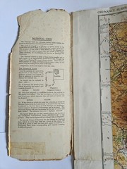 OS Map the Border Lanark to Newcastle Cloth backed 1946 in Good Condition