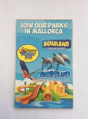 Vintage Folded Sheet Map – Aqualand Water Park – Mallorca – Spain 2017