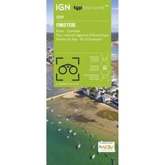France 1:100k TOP 100 / Department map D29 – Finistère