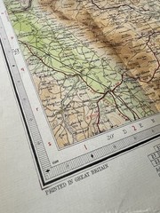 Bartholomew’s Map Liverpool Merseyside Vintage 60s 1962 Cloth Half Inch FreePost