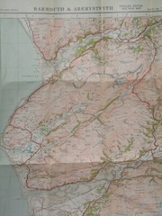Ordnance Survey 1″ Popular edition 68: Barmouth & Aberystwyth – 1930s on cloth