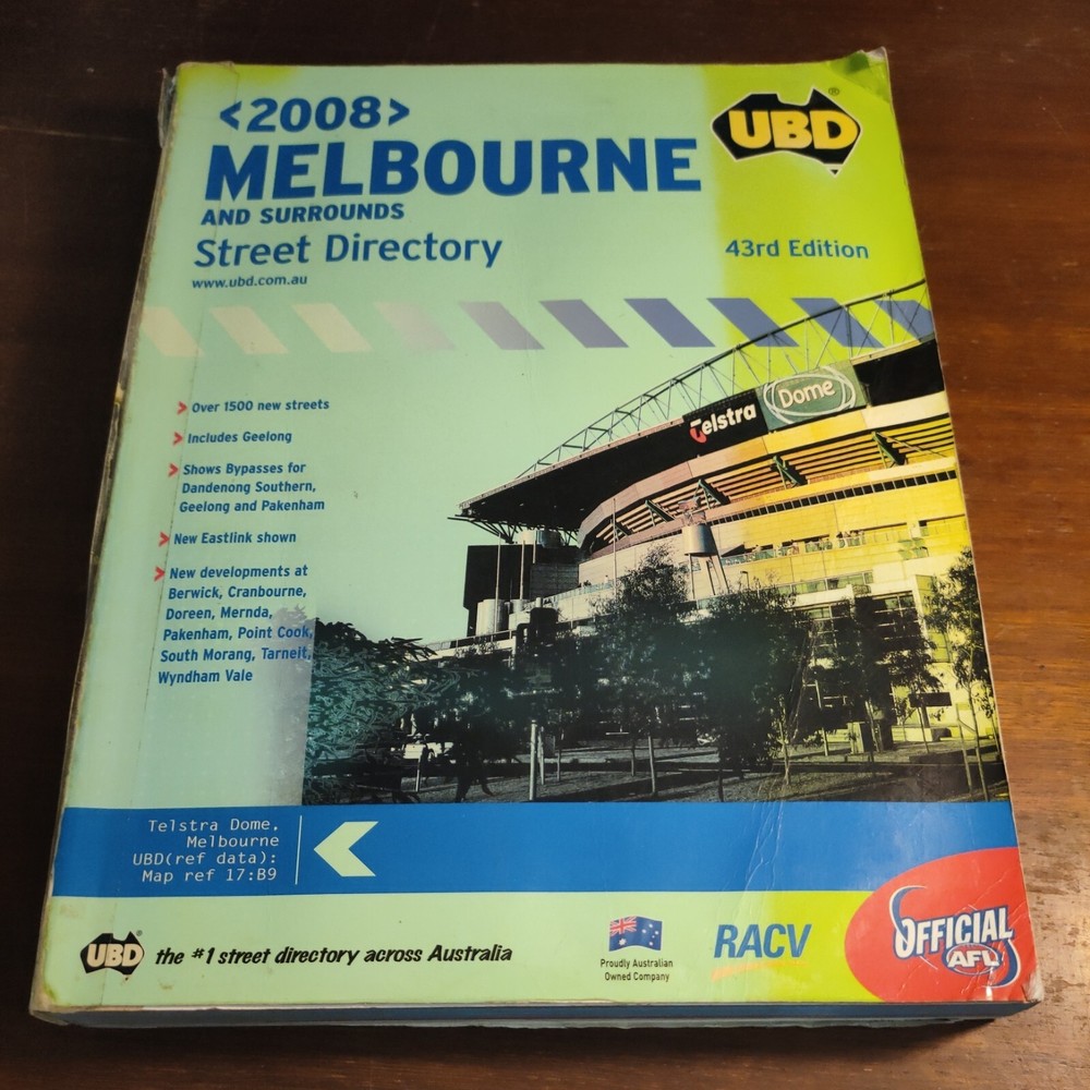 UBD 2008 Melbourne Street Directory 43rd Edition (Paperback, 2007)