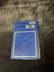 Vintage Ordnance Survey Quarter Inch East Anglia Sheet 14 Map 1970s