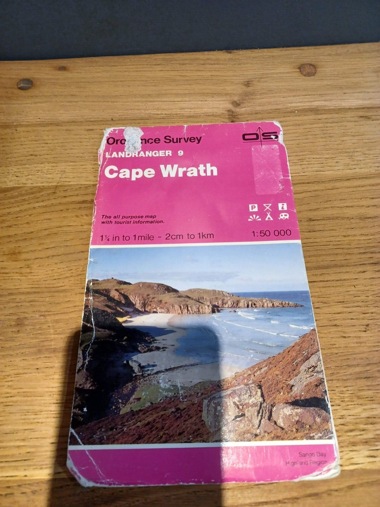 OS, Ordnance Survey Landranger map No 9, Cape Wrath