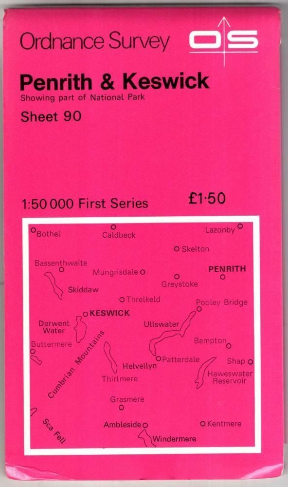 Penrith & Keswick Sheet 90 First Series : Ordnance Survey