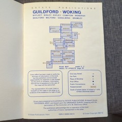 Local Red Book GUILDFORD WOKING Street Maps 10th Revision PB Book VGC