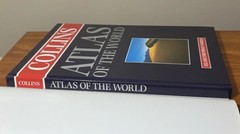 Collins Atlas of the World 2003 Hardcover Maps Geography 15×11 Book EUC