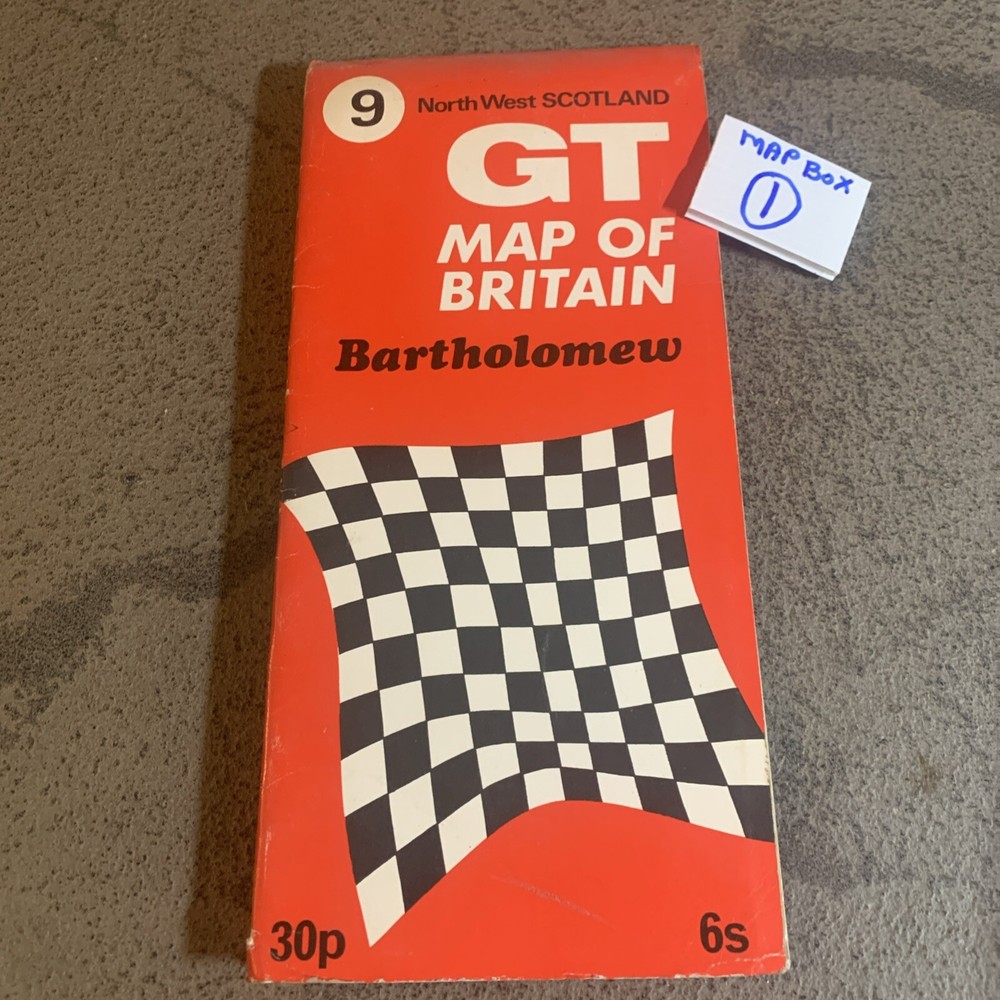 Bartholomew GT Series Map of Britain – North West Scotland Sheet – 1971
