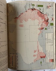 Oxford Australian Atlas. Malbourne, 1957. Vintage Pop & Census Info 1954-1956