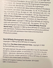 America & Photography World Atlas-Rand McNally – Rare Find! TOSHIBA prints!