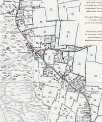 Burnham-on-Sea North & Berrow – Full Size fold out Vintage Map c1894