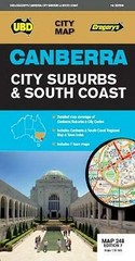 Canberra City Suburbs & South Coast Map 248 7th ed by UBD Gregory’s (Sheet map,