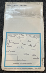 VINTAGE ORDNANCE SURVEY TOURIST MAP EXMOOR GOOD CONDITION FOR AGE