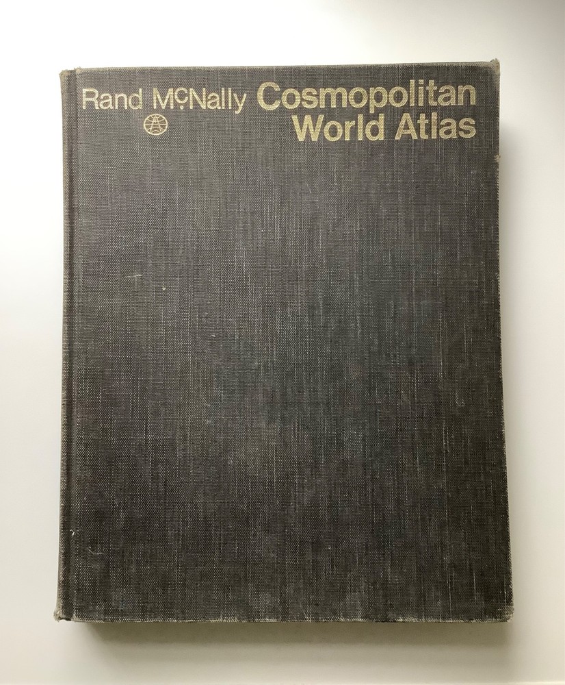 Vintage Rand McNally Cosmopolitan World Atlas 1972 Maps Globe World US Hardback