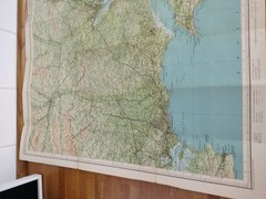 Vintage Bartholomews Revised Half Inch Contoured Maps New Forest Sheet 5 Cloth.