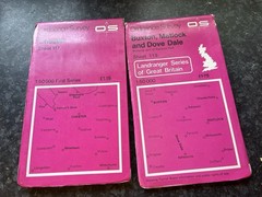 5 x Ordnance Survey Landranger Maps Chester, Buxton & Matlock Mansfield